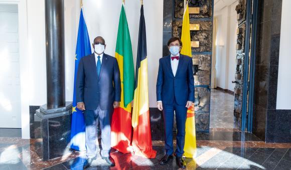 His Excellency, Macky Sall, President of Senegal and the Minister-President of Wallonia, Elio Di Rupo