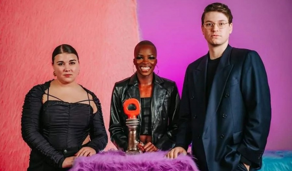 Ester Manas & Balthazar Delepierre, Changemaker of the Year with Cynthia Bolingo, belgian sprinter © J. Van Belle, WBI