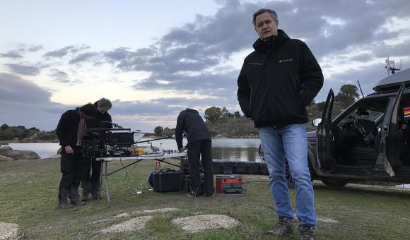 Emmanuel Prévinaire, le fondateur de Flying-Cam. Copyright Flying-Cam/HBO