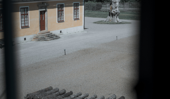 Cannons in the rear courtyard of the de Geer Manor in Lövstabruk, testimony to the military industry created by Louis de Geer © J. Van Belle – WBI