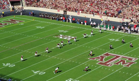 The football team of Texas A&M